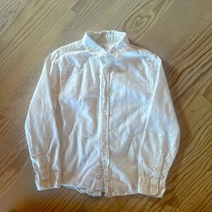 Zara white long sleeve boys button down